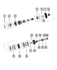 Genuine Mopar Counter-shaft Mid Bearing Kit 68045326aa