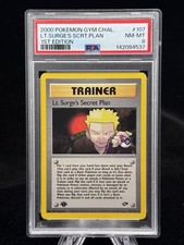 Lt. Surge's Secret Plan #107 1st Edition Gym Challenge 2000 Pokemon PSA 8 ⚡️ on eBay