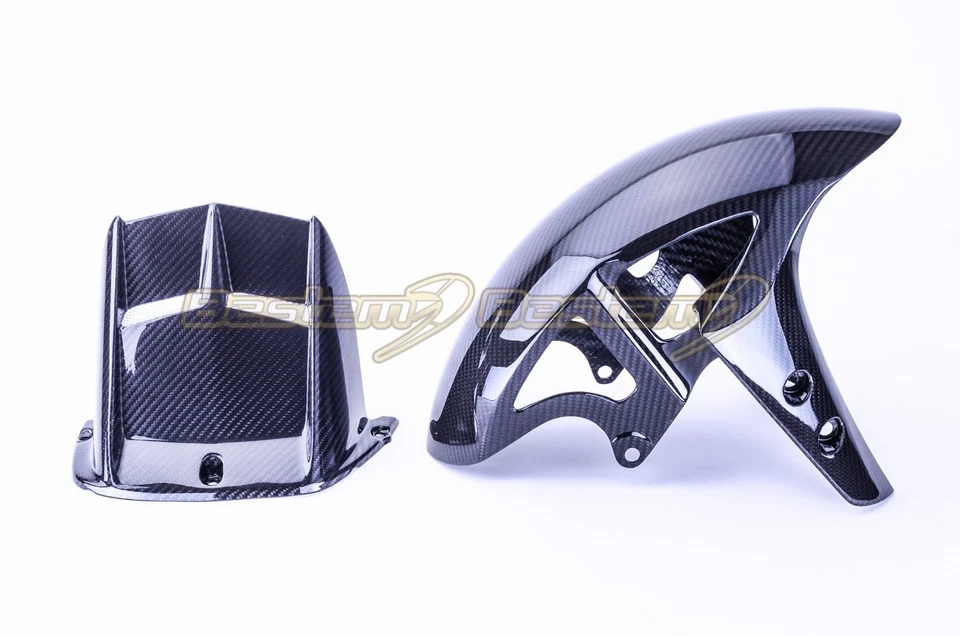 Guardabarros delantero de fibra de carbono Yamaha R6 2017-2020 + guardabarros trasero sarga Foto 2 de 2