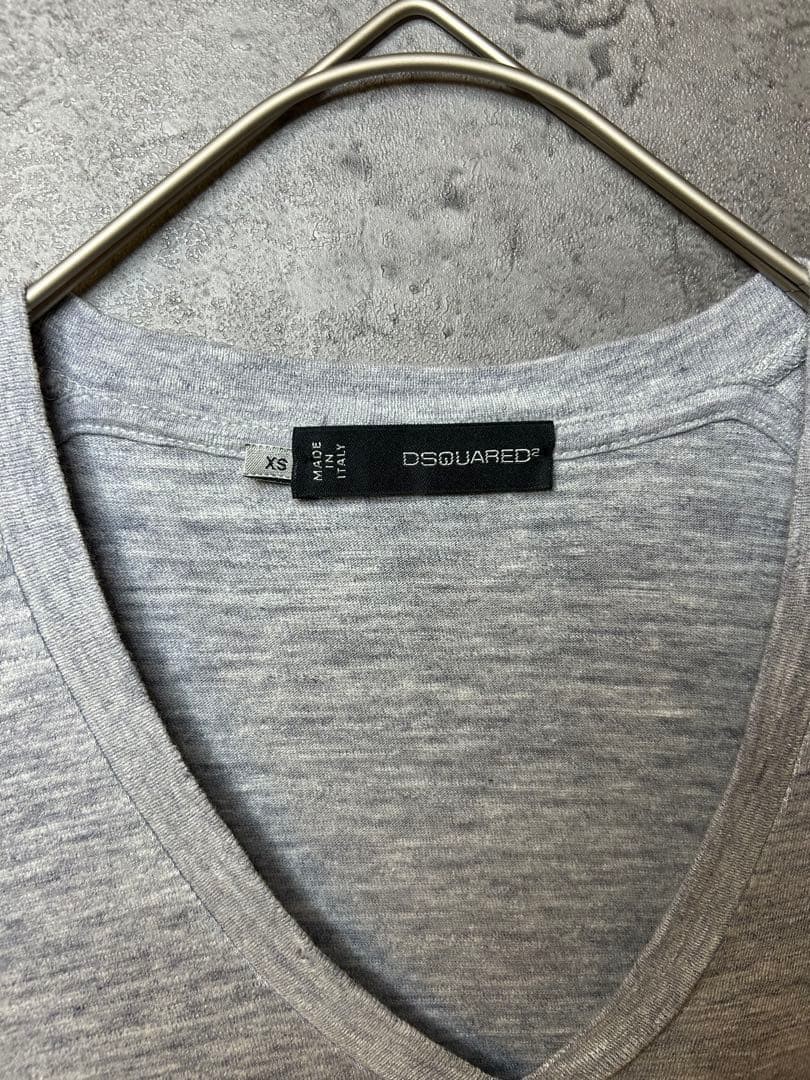 Dsquared２ Men'S Short Sleeve T-Shirt V-Neck Xs Limited Edition Rare DSQ2 Fashion image 4