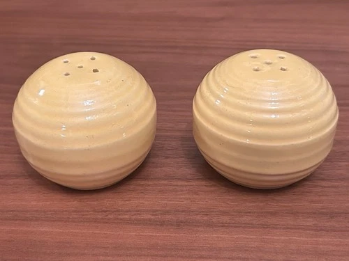 Bauer Pottery California Monterey Ringware Salt & Pepper Set - Vintage 1940s