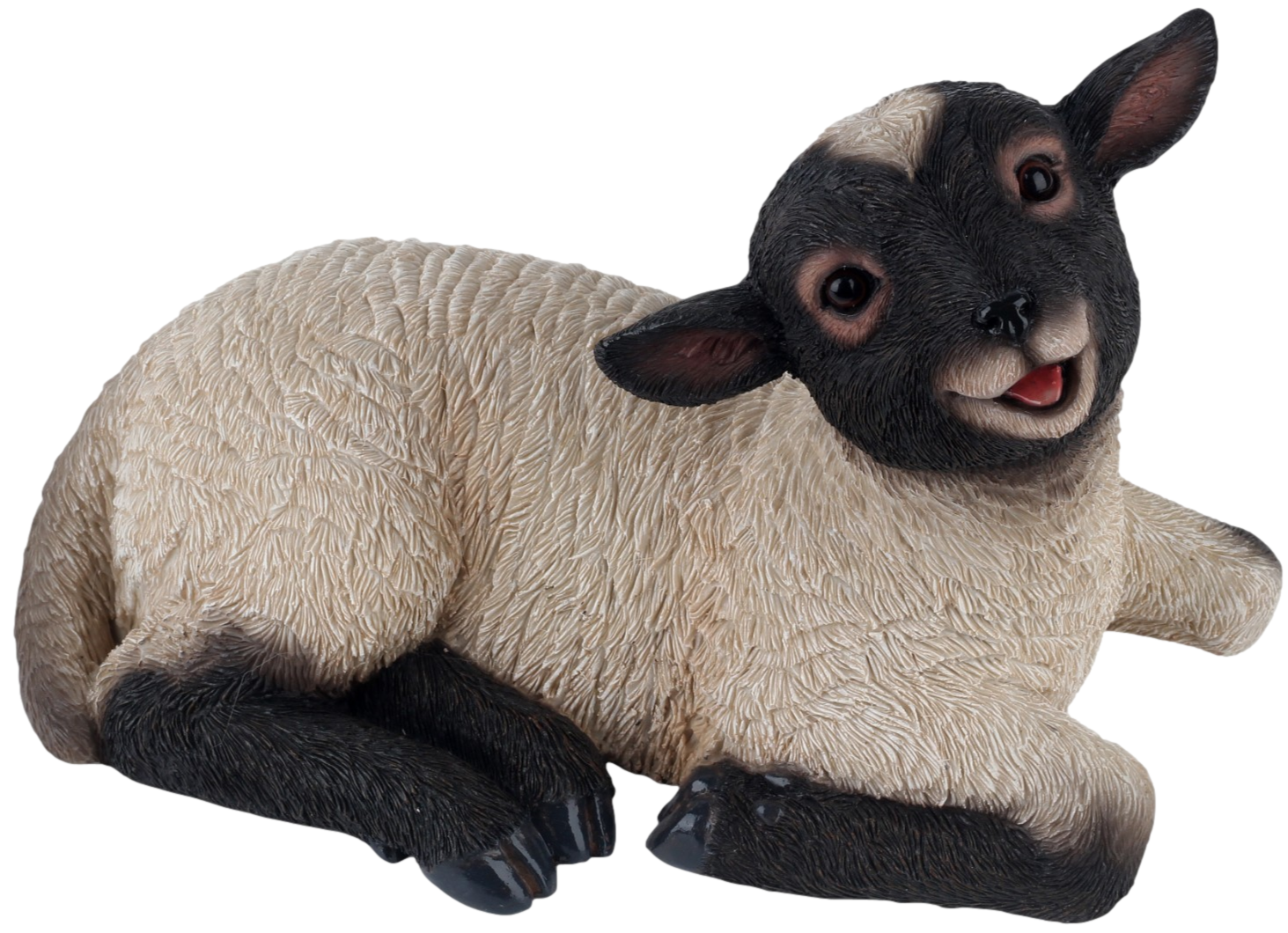 Suffolk Lamb Ornament Laying Resin Statue Garden Creations Home Decor Figurine