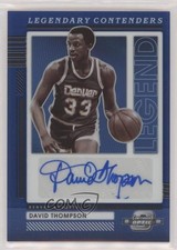 2021-22 Contenders Optic Legendary Blue Prizm 34/75 David Thompson Auto HOF pe8