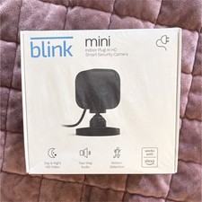 Blink Mini Indoor Plug-In HD Wi-Fi Security Camera, Alexa Compatible, Black
