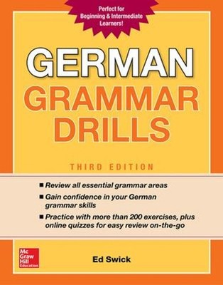 German Grammar Drills, Third Edition Paperback Ed Swick