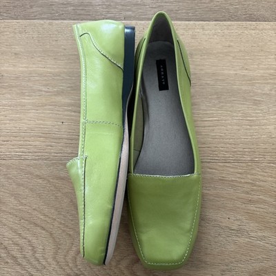 ARRAY Women's Freedom Slip-On Leather Loafers Lime Green 8W