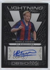 2022-23 Panini Obsidian Lightning Strike 67/199 Ronald Koeman #LS-RKM Auto 7y2