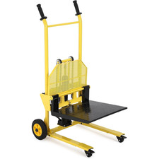 Hydraulic Material Lift 440lb With Swivel Wheels Pallet Forks 36in Lift Height