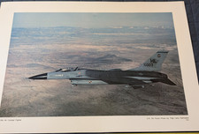 F-16 A Airforce Fighter Jet General Dynamics Vintage Aircraft Photo Print 23x17!