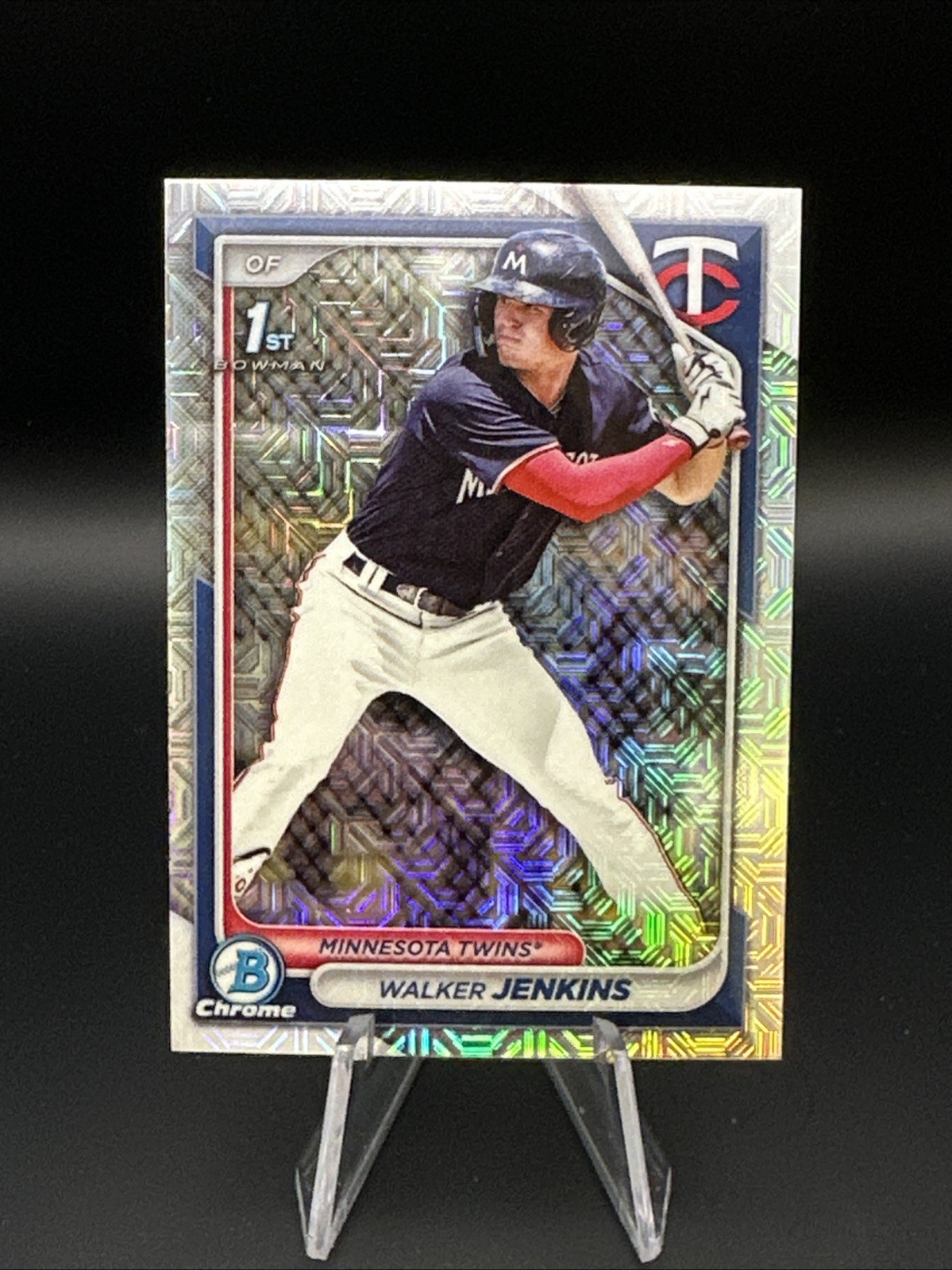 2024 Bowman #BCP-43 Walker Jenkins Chrome Prospects Mojo Refractors
