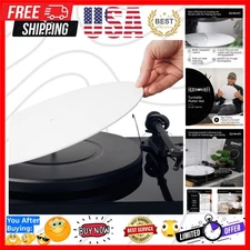 Acrylic Turntable Mat - White - Enjoy Richest Tones, Crispest Sonic Clarity, ...