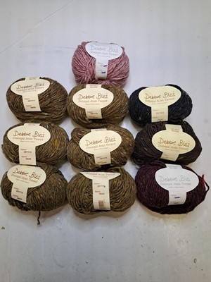 10  Knauel Handstrickgarn Debbie Bliss Donegal Aran Tweed, 100% Wolle