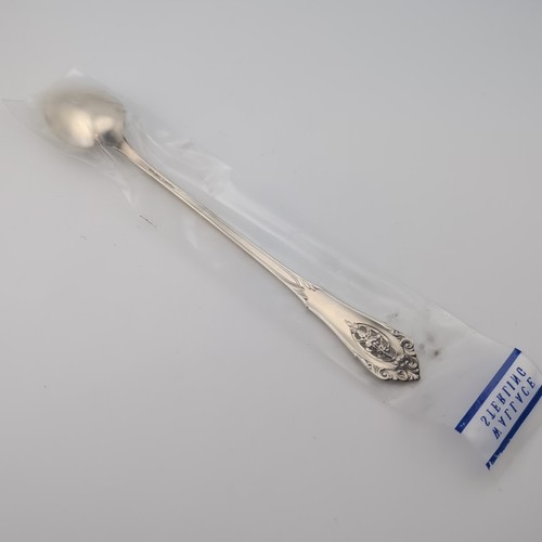 Wallace Rose Point Sterlingsilber Eisteelöffel - 7 5/8" - Neu in Verpackung - Bild 2 von 3
