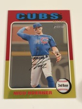 Nico Hoerner 2024 Topps Heritage Card #699 Baseball Rookie Used. rookie card picture