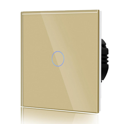 BSEED Touch Lichtschalter Aus Glas, Modern Schalter Unterputz, Wandschalter Mit 