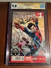 Spider-Man #1 2014 CGC SS 9.8 Signed 3x by Ramos Slott Delgado 1st C. Moon Silk
