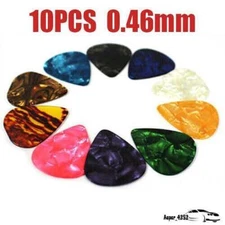 10PCS Picks Acoustic Bulk Celluloid Electric Smooth Guitar Pick Plectrum 0.46mm