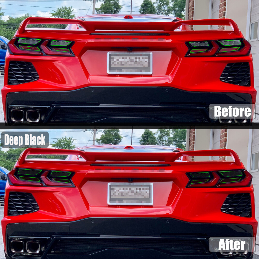 For Corvette C8 2020 2022 Smoke Tail Light Rear Side Markers Tint for-corvette-c8-2020-2022-smoke-tail-light-rear-side-markers-tint