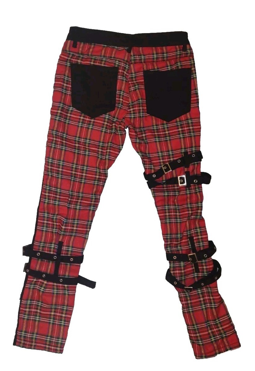 【SCENERITY】Rivet double pocket pants JEANS Men's Punk Leisure Pants Gothic Buckle Rivet Multi