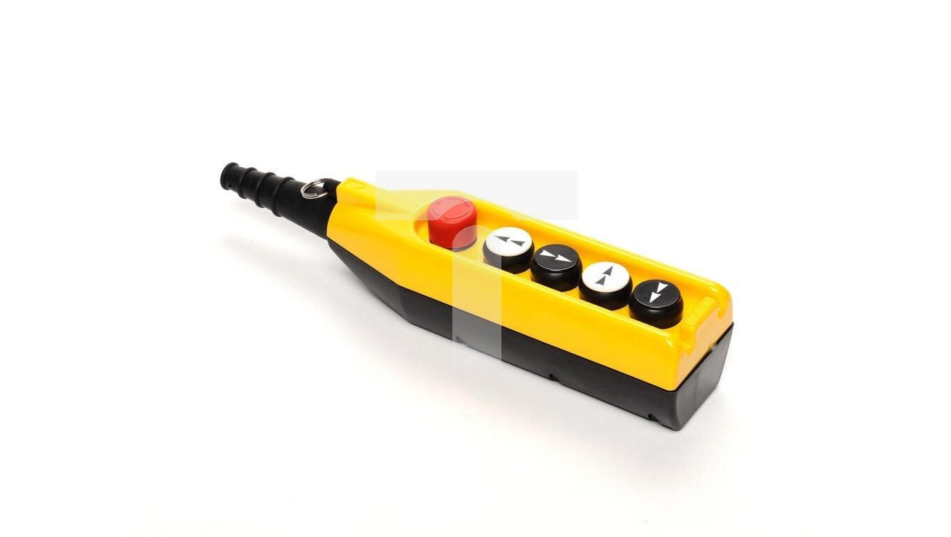 Control pendant, 5 buttons, including 30 mm emergency stop button, two sp /T2UK