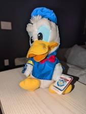 Vintage Disney DONALD DUCK 10" Applause Plush Happy Birthday w/ Tags