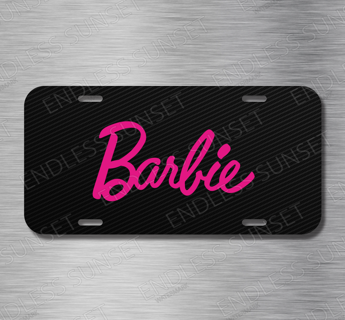 Chick Barbie Doll Funny License Plate Front Auto Tag Plate