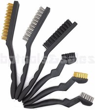 6Pcs Detail Wire Brush Set Steel Brass Nylon Cleaning Polishing Detail Metal