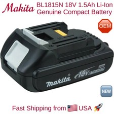 MAKITA OEM BL1815N 18V 1.5Ah Lithium‑Ion Genuine Battery for LXT Compact Tools