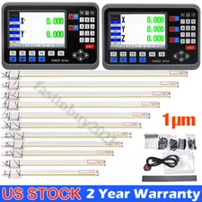 TOAUTO DRO 2/3 Axis Digital Readout High Precision 1um Linear Scale Lathe Mill
