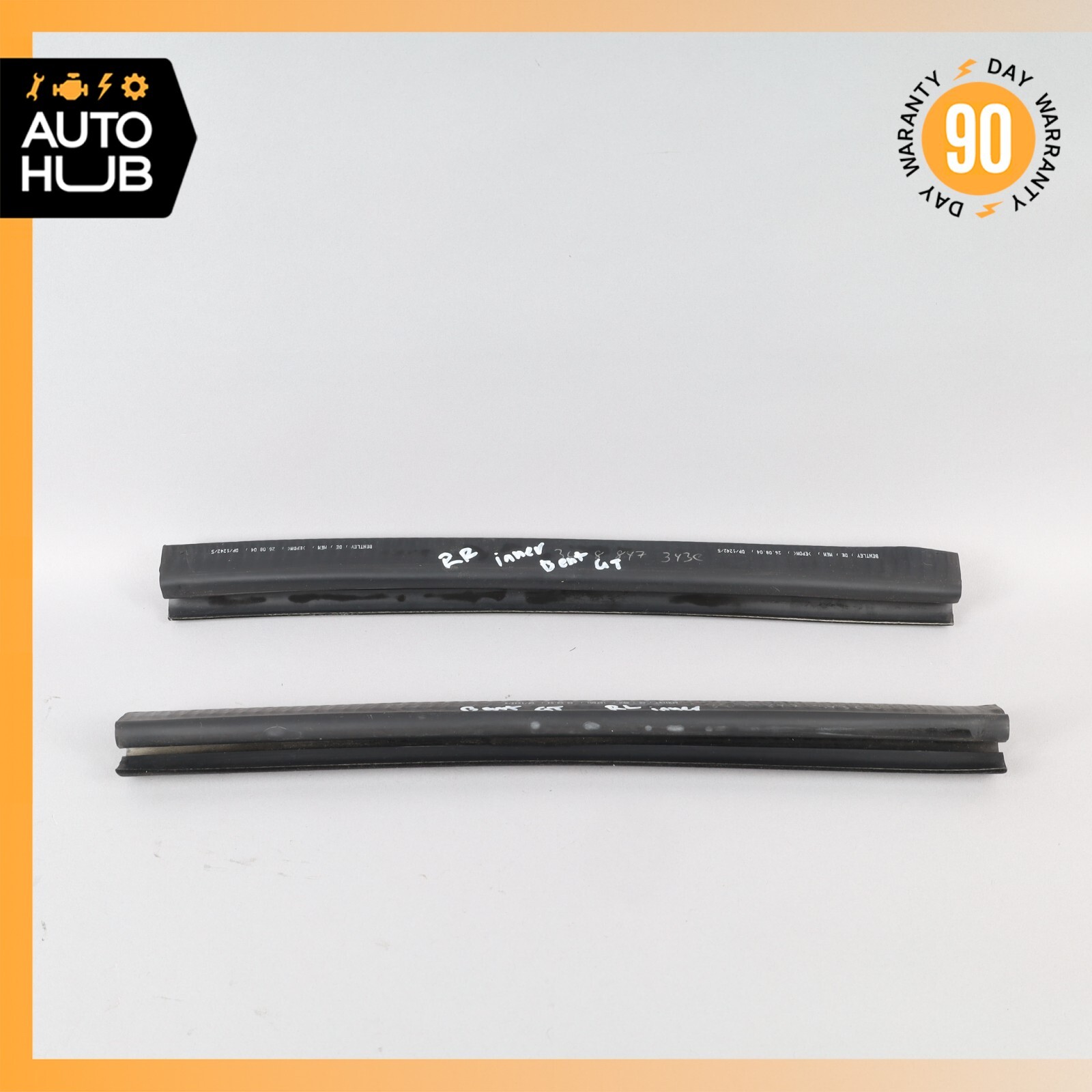 03-17 Bentley Continental GT Coupe Rear Left & Right Quarter Glass Seal OEM