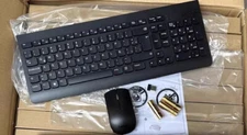Lenovo Original Ultra-thin Wireless Keyboard Mouse set KBRFBU71 Spanish Layout