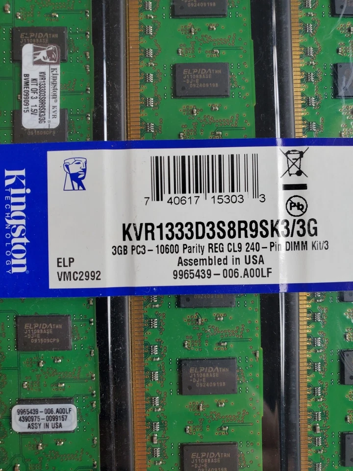 Kingston 3 GB PC3-10600 1333 MHz DDR3 SDRAM 240-Pin 1.5V Desktop DIMM Memory - Image 2 of 4