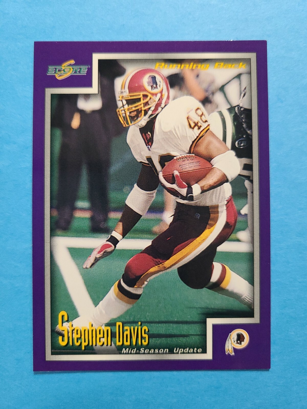 STEPHEN DAVIS 1999 SCORE SUPPLEMENTAL FOOTBALL CARD # S-89 E9832
