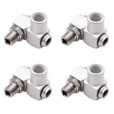 Ruibapa 4 PCS 1/4Inch NPT Air Tool 360 Degree Swivel Fitting Portable Air Too...
