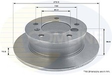 Coated Brake Disc Rear Axle To Fit Mercedes-Benz G-Class 89->, Sprinter 95->06,