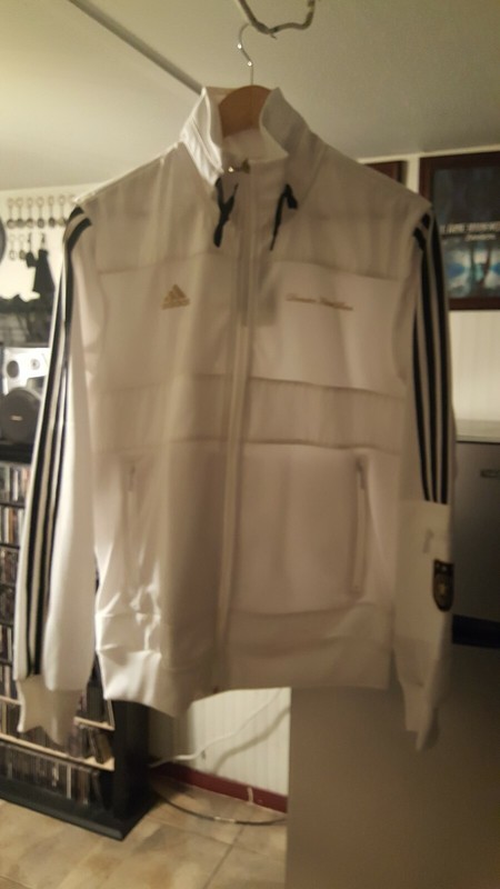 ADIDAS GERMANY  ZIP JACKET MENS WHITE  MEDIUM  BRAND NEW