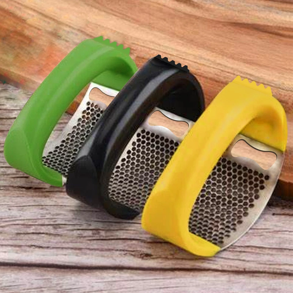 AEX Stainless Steel Garlic Press Crusher Mincer Squeezer Kitchen Manual Tool - Image 4 of 4