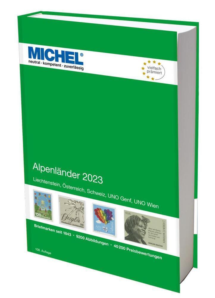 Thumbnail - Alpenländer 2023 | Europa Teil 1 | Michel-redaktion | Buch | 800 S. |