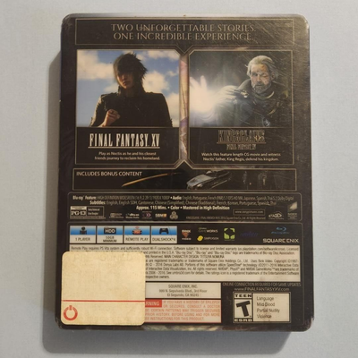 Final Fantasy XV Deluxe Edition PS4 Steelbook - Neuf Sous Blister PAL FR