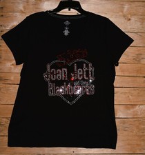 Joan Jett Blackhearts rhinestone shirt or tank XS S M L XL XXL 1X 2X 3X 4X 5X