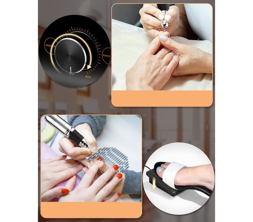 Fresa Per Unghie Con Pedale Manicure Pedicure Professionale 35000 Giri  M15 - Foto 2 di 6