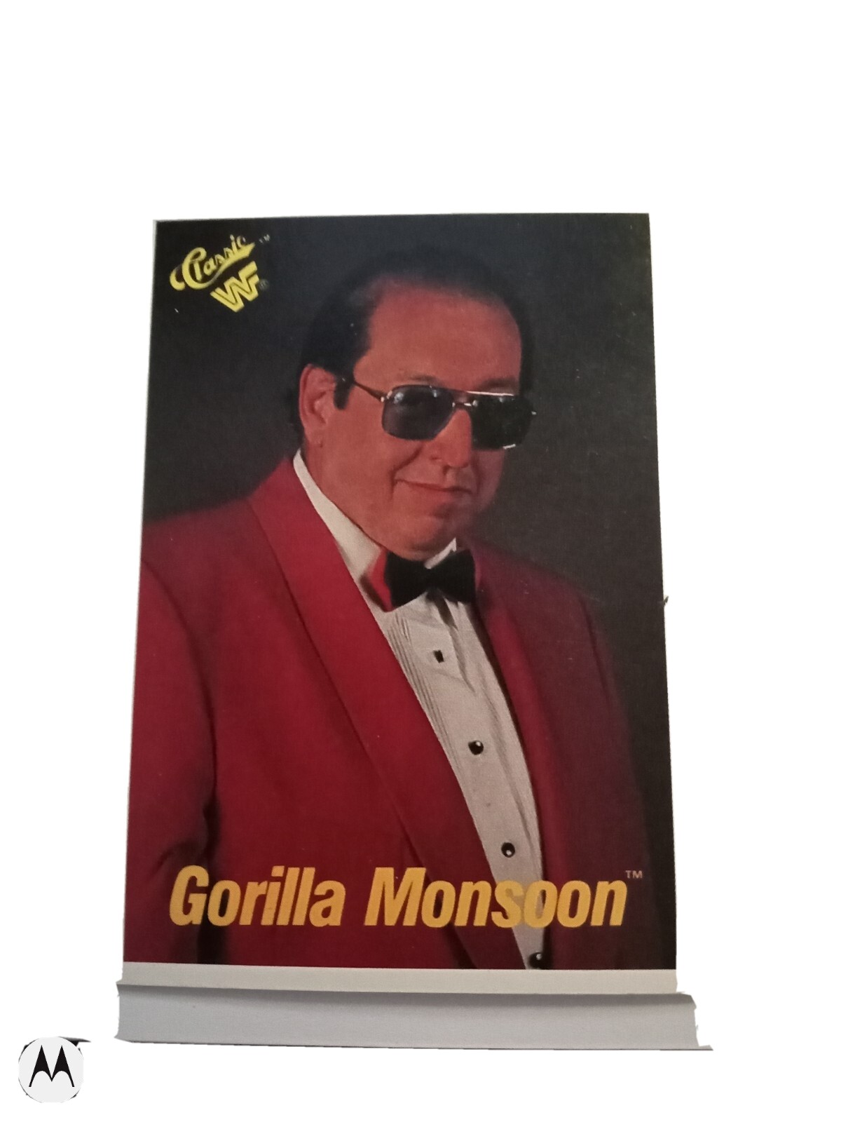 1989 WWF Classic Wrestling Card Gorilla Monsoon #52 VG