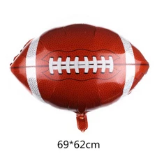 American Football Balloon Rugby Birthday Party Decor Helium/Air Glossy Foil