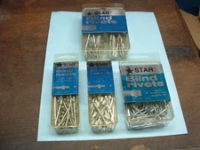 400 NEW STAR BLIND RIVETS ASSORTMENT LOT MADE IN THE USA IN MOUNTAINVILLE NY
