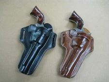 Azula Leather Single Action Revolver 2 Slot Pancake Holster Choose Color & Gun A