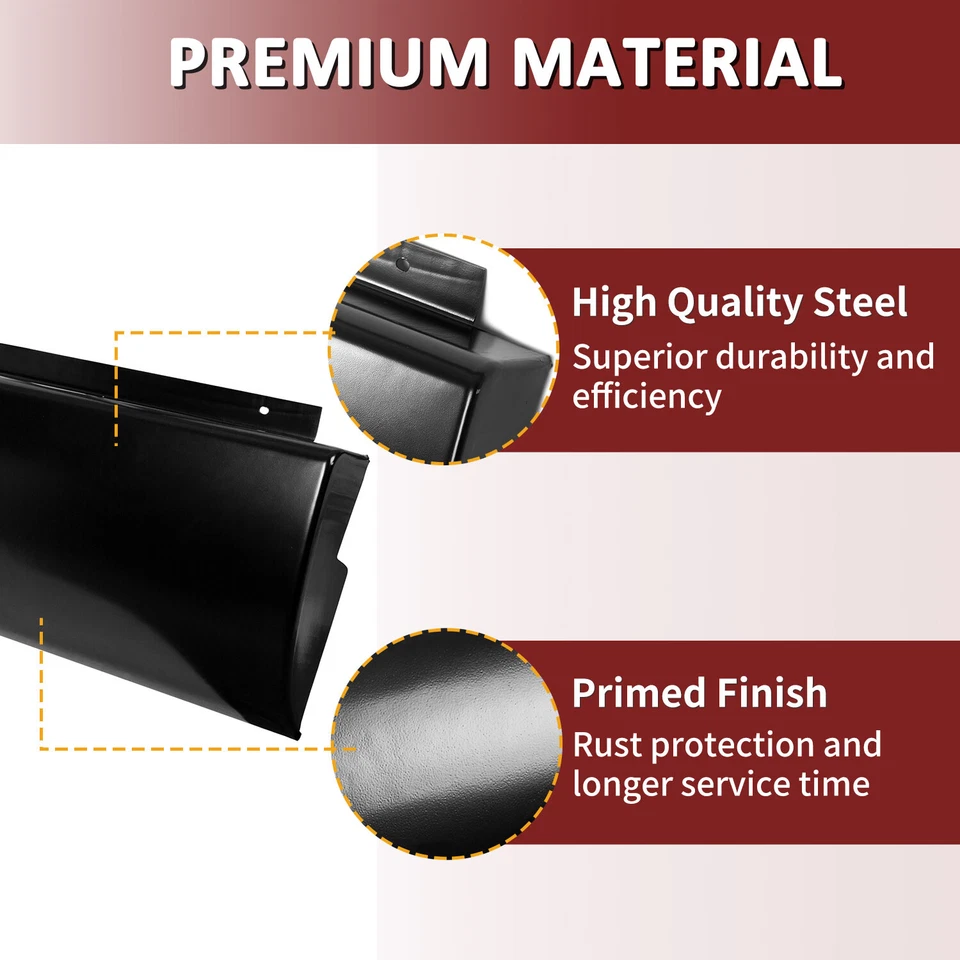 Rear Bumper Roll Pan w/License Plate For 1988-1998 Chevrolet GMC C1500 K1500 Foto 2 de 4