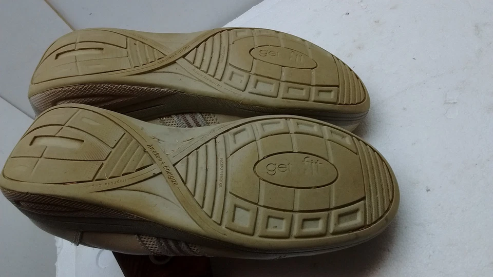 Grasshoppers Tan Leather Lace Up Athletic Sneaker Fitness Women Shoes 7.5W 38,5 - Image 4 of 4