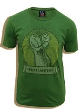 Junk Food Classic DC Comics Green Lantern Fist Kelly Green Adult T-shirt