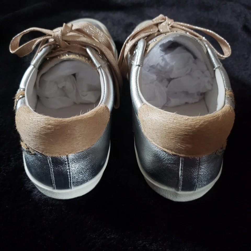 Zapatilla deportiva para mujer de caña baja plateada, rosa polvoriento ceniza - talla 40 Foto 4 de 4