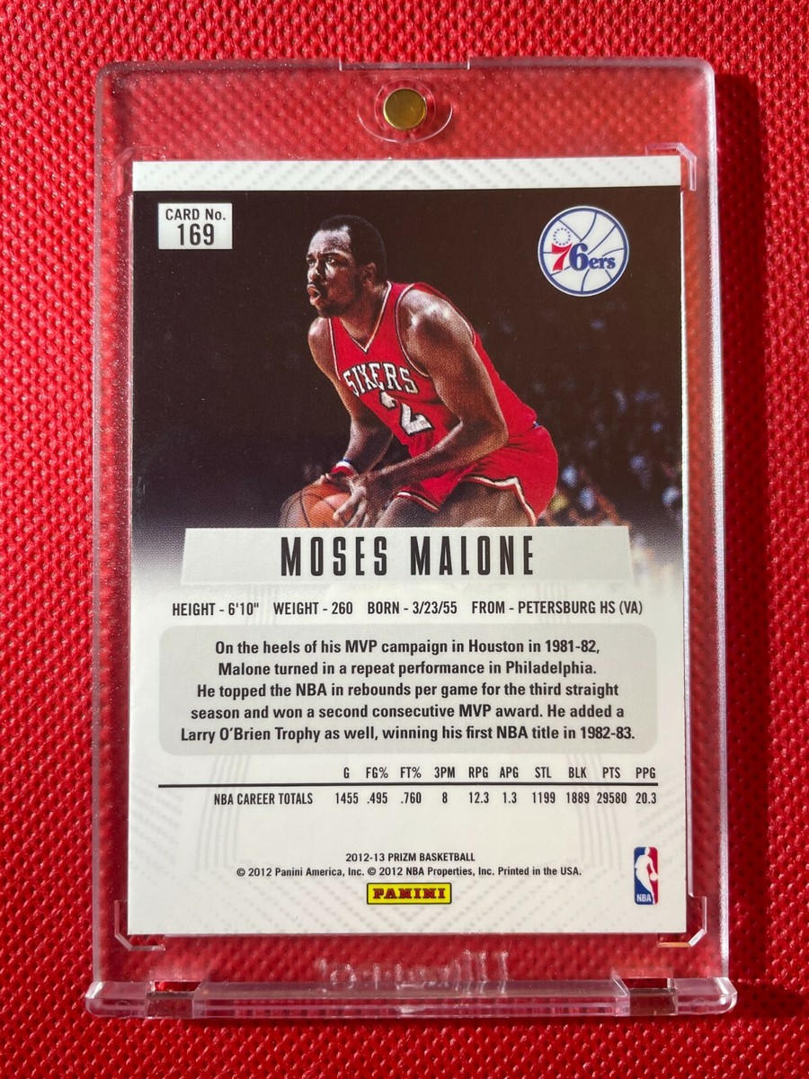 Hard to Find* 2012-13 Panini Prizm SILVER Prizms #169 Moses Malone